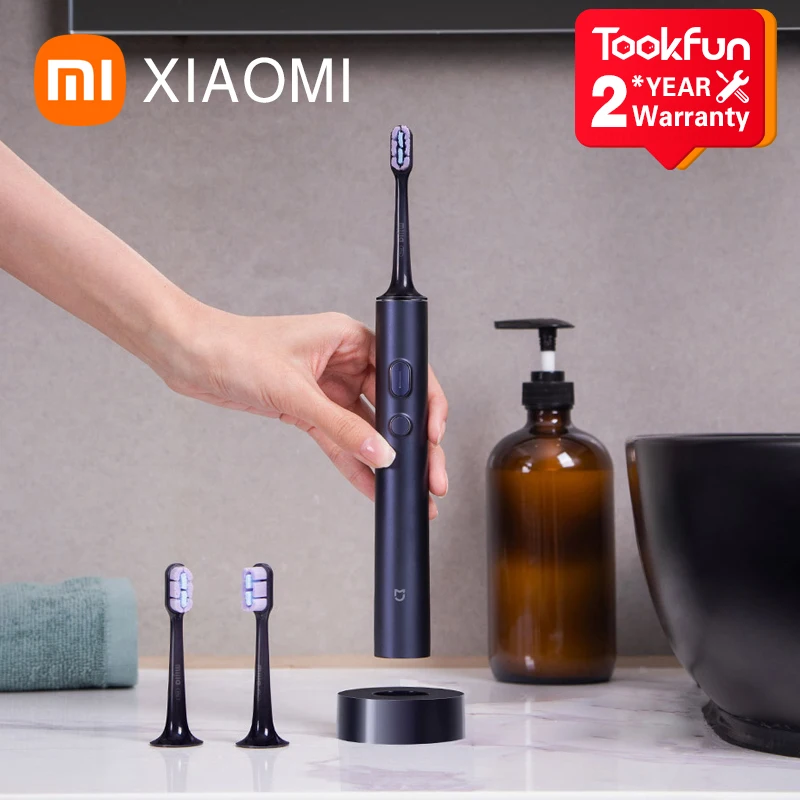 2023 XIAOMI MIJIA T700 Sonic Electric Toothbrush Teeth Whitening Ultrasonic Vibration Oral Cleaner Brush Smart APP LED Display