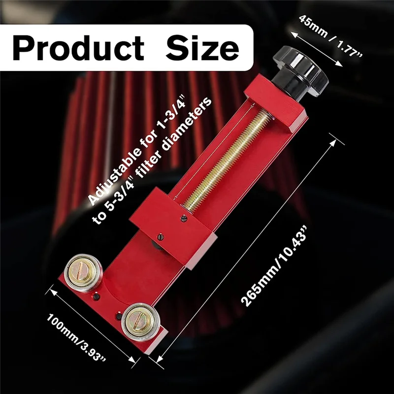 AC54-66490 กรองน้ํามันเครื่องมือตัดกรองน้ํามันเครื่องมือกําจัด Universal ตัดช่วง 1-3/4 นิ้วถึง 5-3/4 นิ้ว