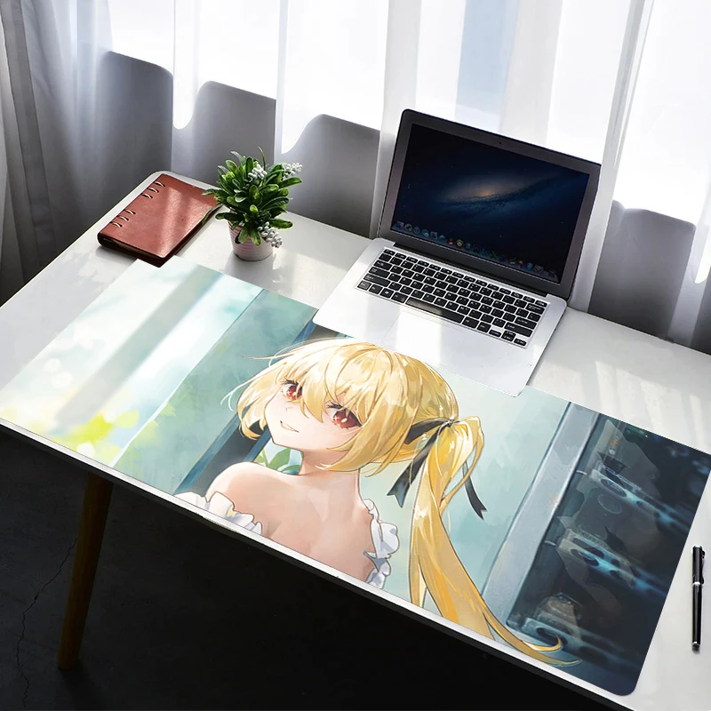 

Mouse Pad Computer Gamer Mousepad Laptop Rubber Extended Desktop Mat PC Gaming Accessories Zenless Zone Zero Lucy Keyboard Pad