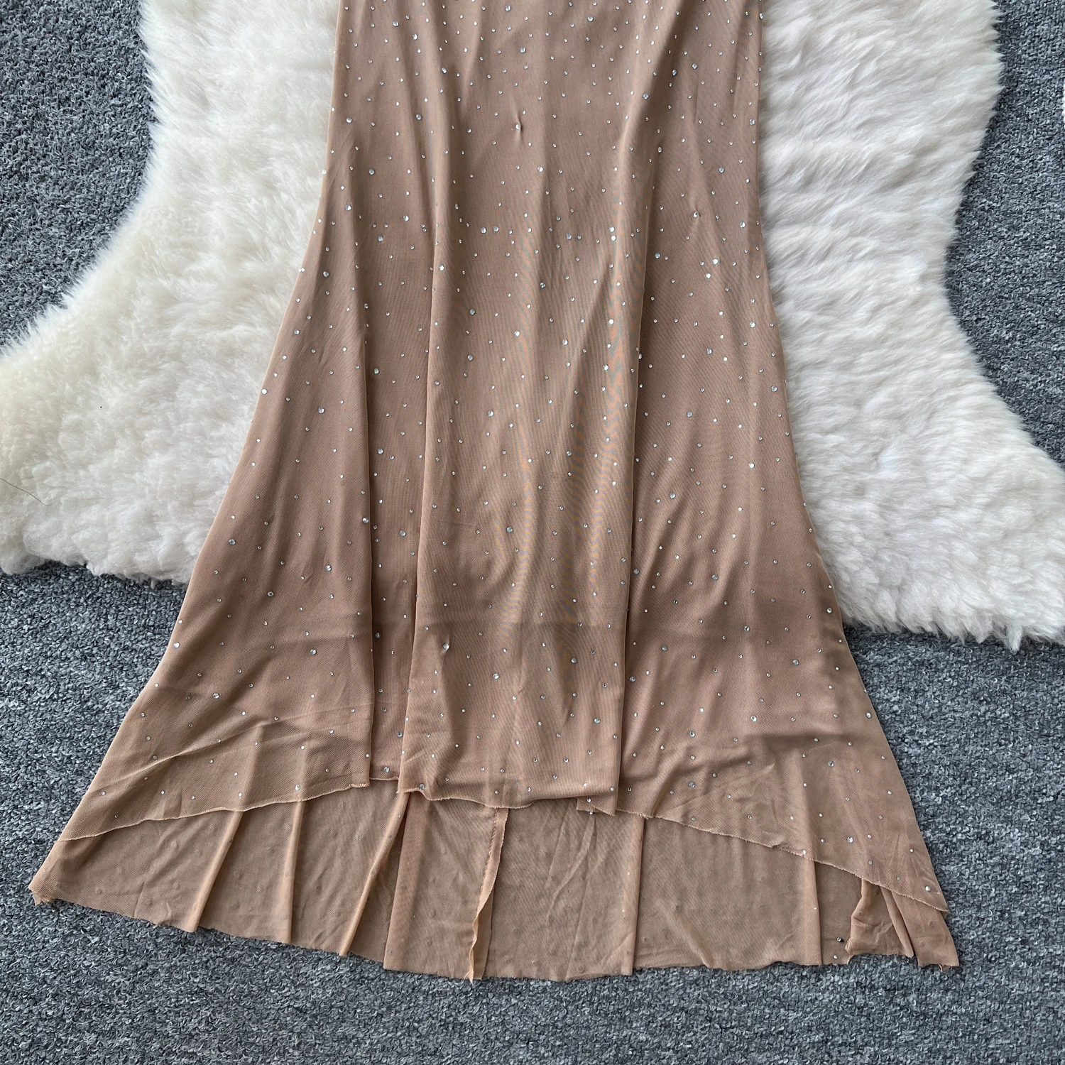 Chic vintage sleeveless Strapless bodycon slim Elegant Fairy korean fashion Boho Sundress women clothing Long dress