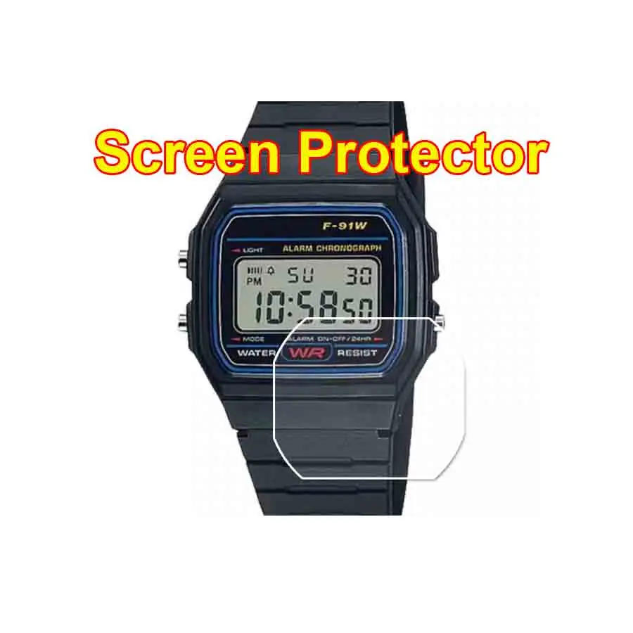 

2PCS/3PCS TPU Screen Protector For Watch F-91 GPR-B1000 PRW-7000 GD-120 GD-100 GPW-2000 HProtector Nano Explosion-proof Film