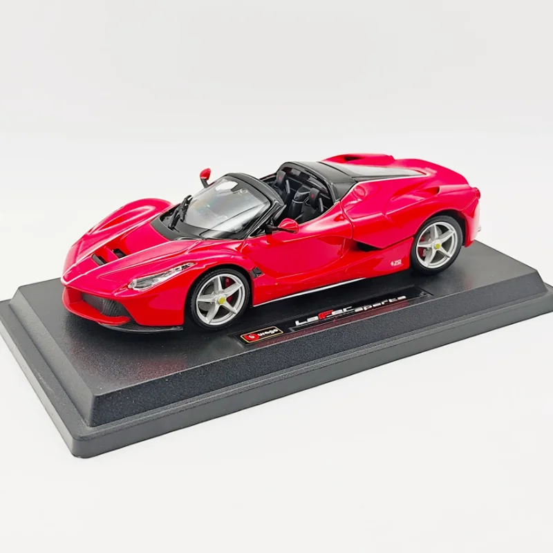 Burago 1/24 Scale Open Top Alloy Car Model Adult Gift Static Finished Decoration Desktop Creative Souvenir Toy