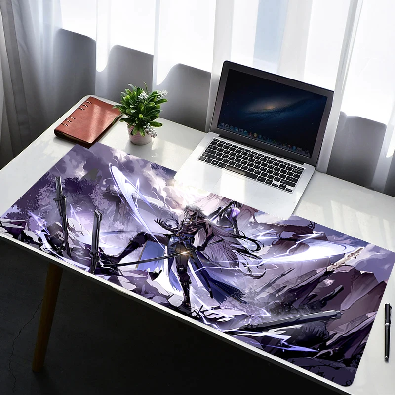 Mouse Pad Laptop Rubber Extended Desktop Mat Computer Gamer Mousepad PC Gaming Accessories Wuthering Waves Calcharo Keyboard Pad