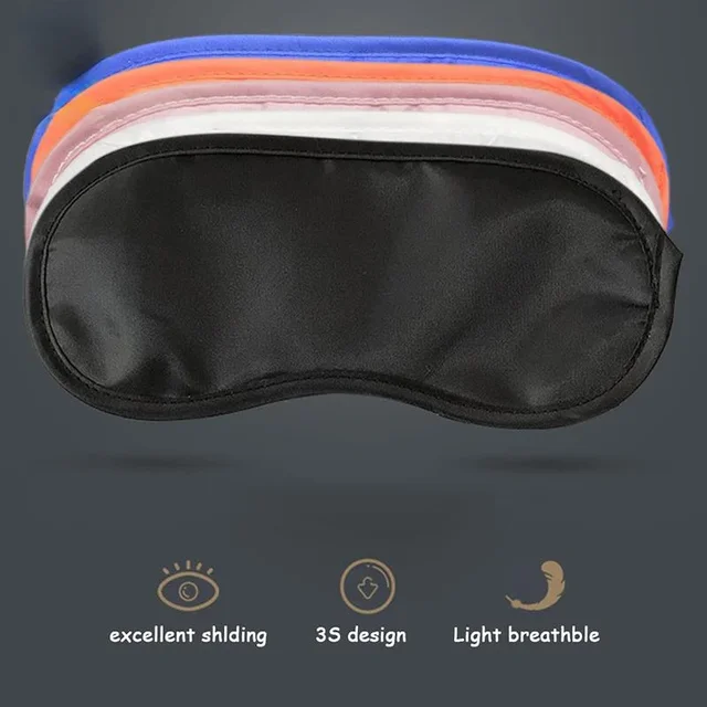 2Pc Natural Sleeping Eye Mask Shade Cover Shade Patch Kobiety Mężczyźni Miękka przenośna opaska na oczy Travel Eye Patch Piękno i zdrowie