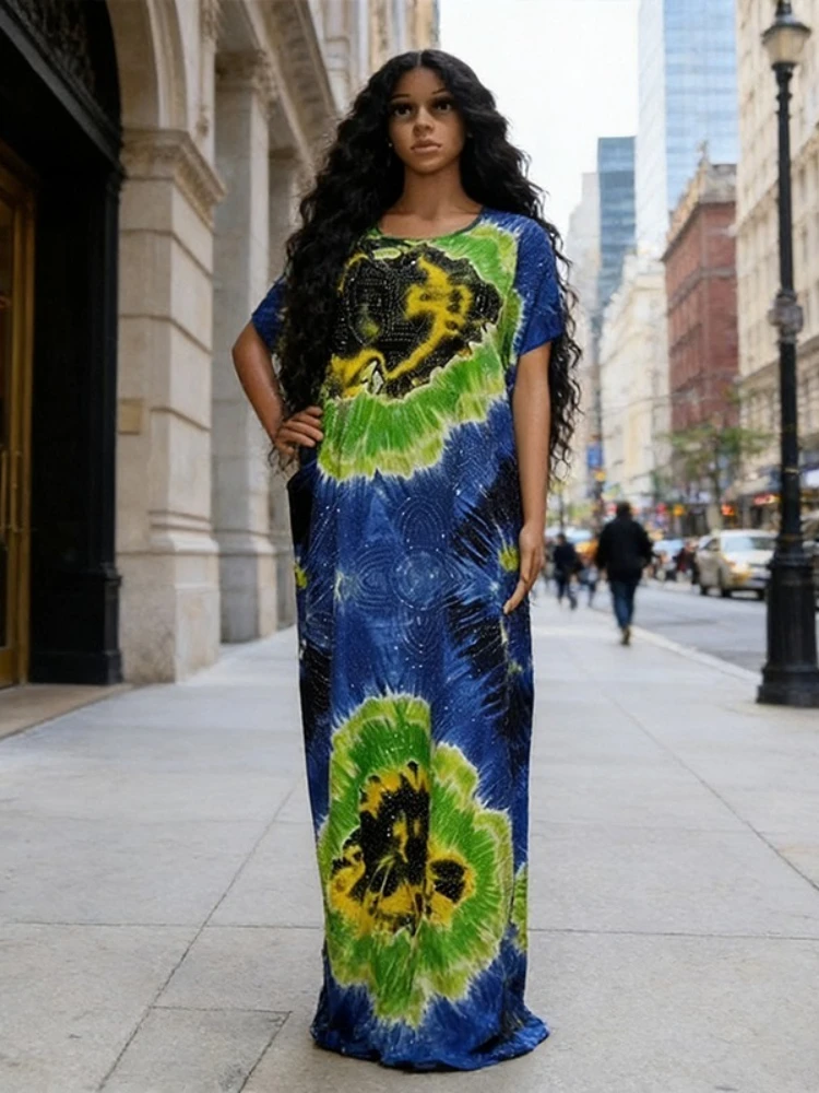 

2026 африканские платья для женщин, традиционная африканская одежда, Дашики, Анкара, платье, абайя, мусульманский кафтан, длинное платье макси