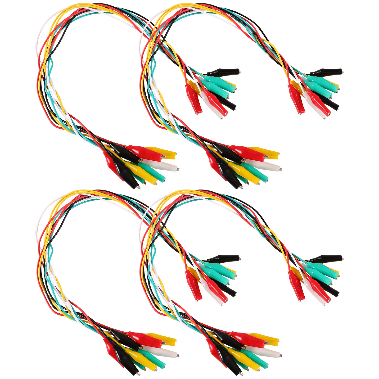 

40pcs Alligator Clip Test Leads Insulated Jumper Wires For Electrical Testing Experiment Circuit Connection Tool