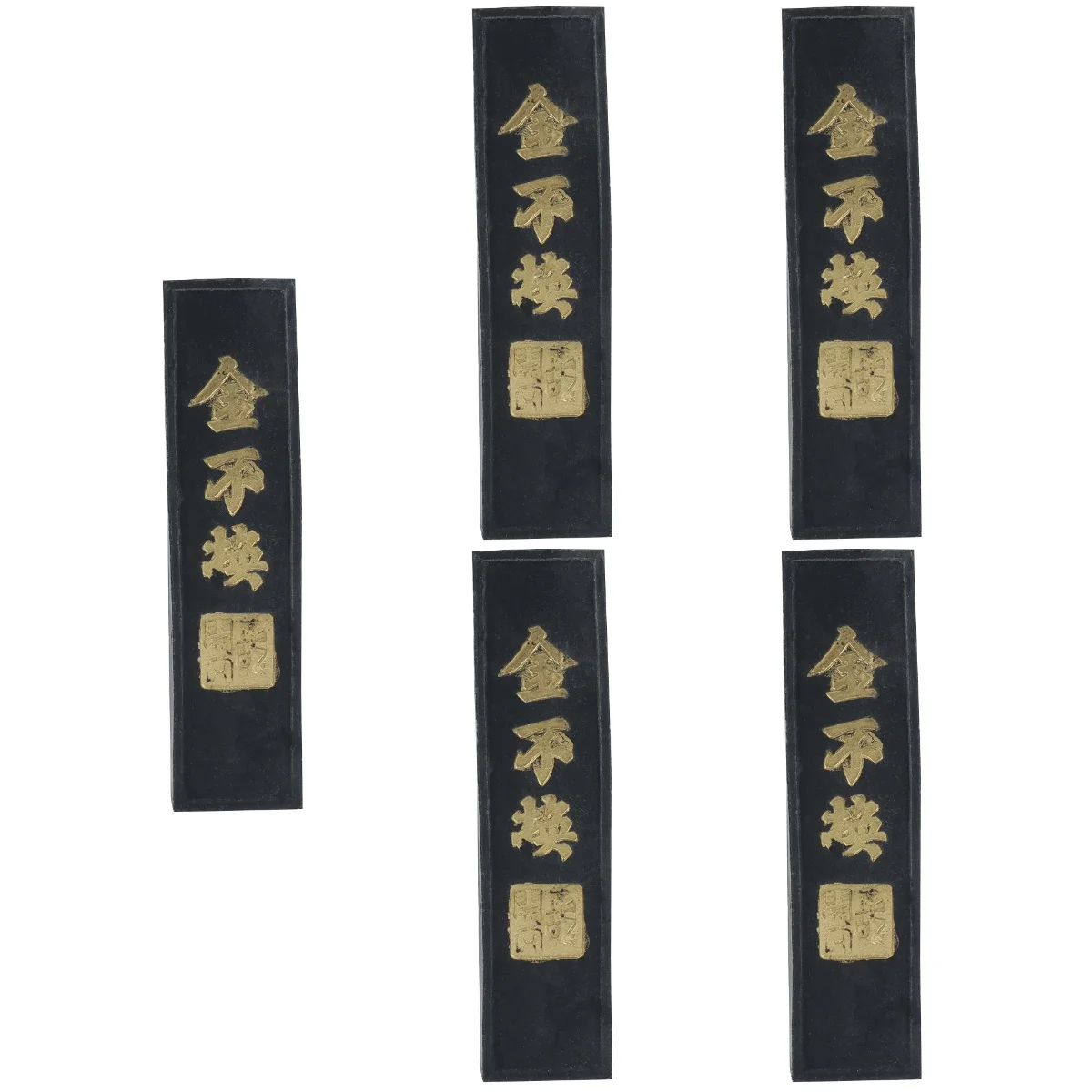5pcs 5 Pack Ink Stick Calligraphy Chinese Black Block Japanese and Stone Sticks Inkstone