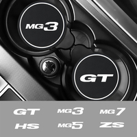 2Pcs Car Coaster Water Cup Bottle Holder Anti-slip Pad Mat Silica Gel Bottle Holder Pad For MG ZS GT HS MG3 MG5 MG7 Accessories
