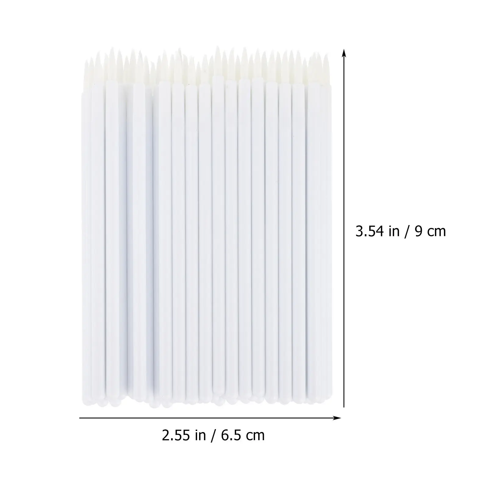 100Pcs Disposable Eye Brush Easy to Hold Plastic Handle for Makeup Artists Eyeliner Brush Makeup Eye Tool view 6