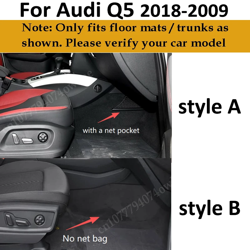 Car Floor Mats For Audi Q5 2018-2009 Auto Interior Accessories Carpets Custom Waterproof Leather Rugs view 2