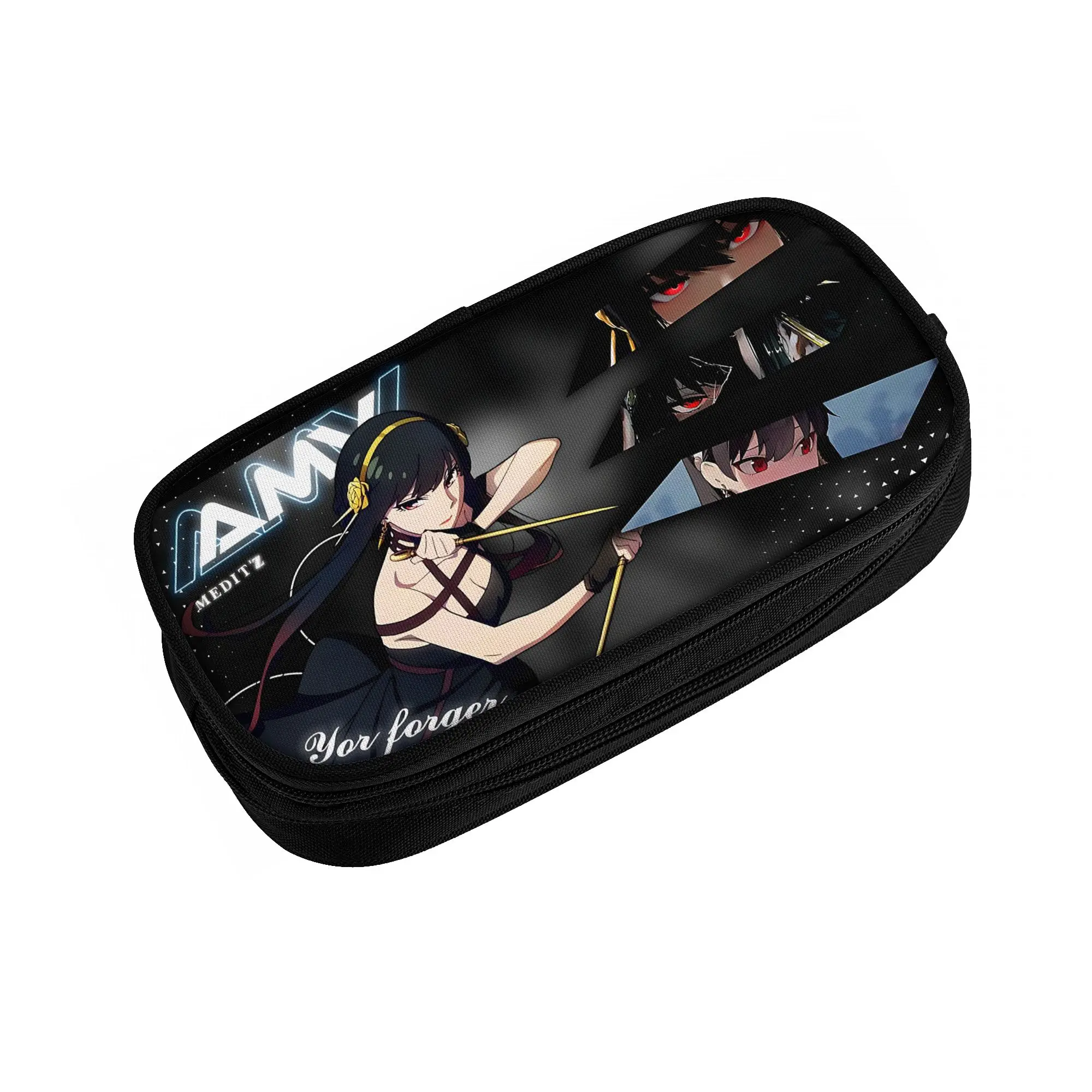 Large Capacity Bags for Child Cartoon Spy x family Yor forger  Handheld Study Bag for Boys Gilrs Kids