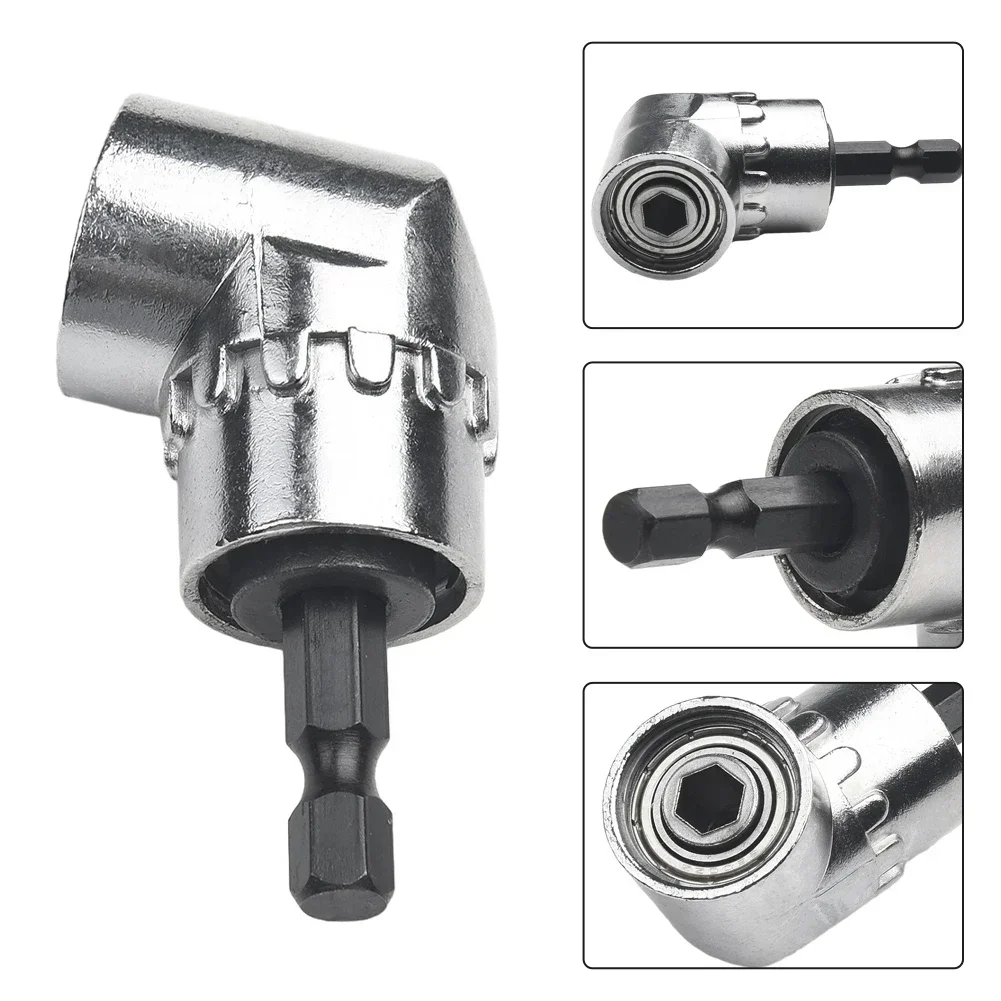 

Efficient 105 Degree Angle Extension Hex Drill Bit Screwdriver Socket Holder Adaptor Quick And Secure Attachment