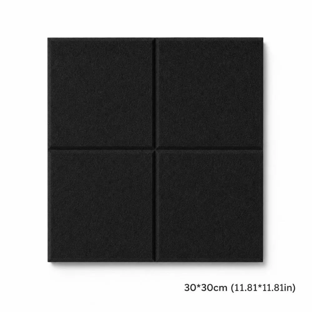 1 Pack Durable Photo Display Felt Bulletin Board with Adhesive Sound Absorbing Cork Board Noise Reducing Wall Panell Wall Decor