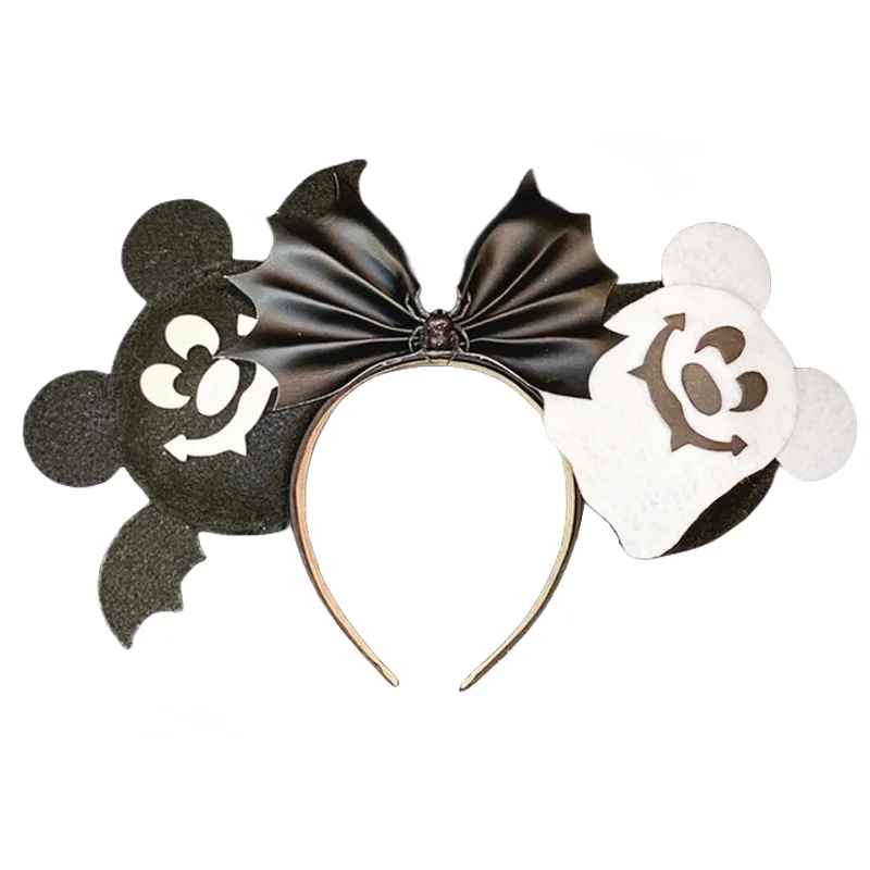 Mickey Mouse Headband Happy Halloween Hair Accessories Women Festival Bat Hairbands Girls Ghost Minnie Mouse Ears Headband Kids