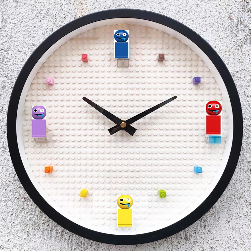 DIY Building Blocks Creative Clocks Mini Action Figures Anime Bricks Assemble Movie Model Doll Gifts Toys for Children