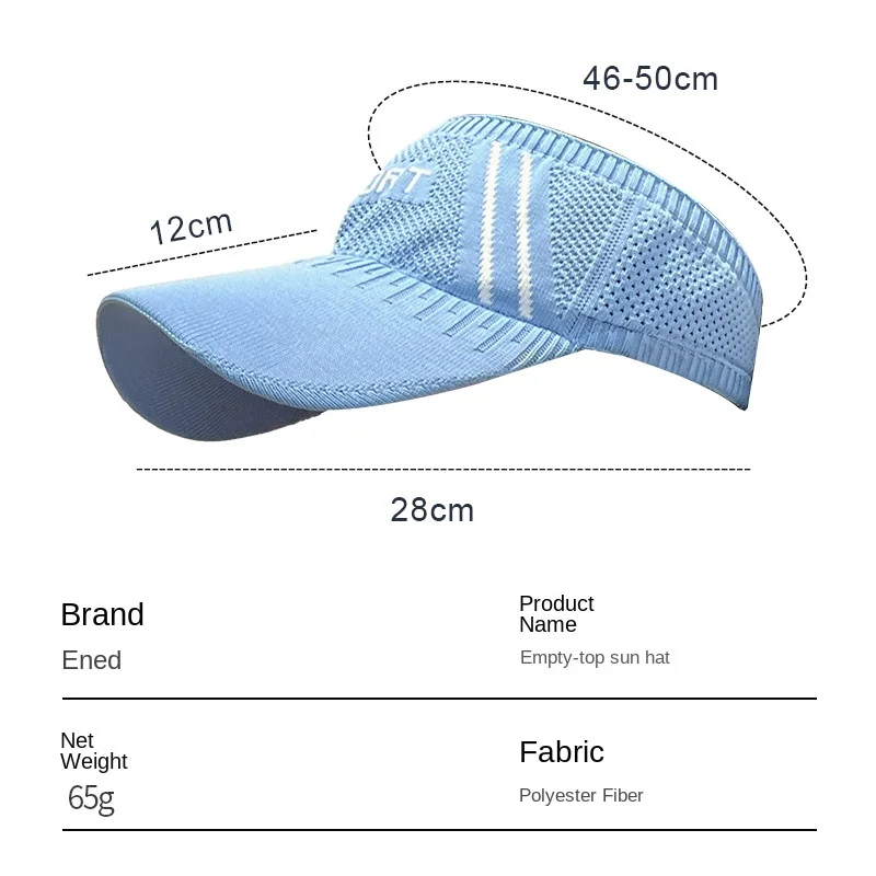 Outdoor Sport Sun Hat Caps Women Empty Top Hat Golf Tennis Hat Breathable Visor Baseball Cap Hiking Hat Cap for Women Men Summer