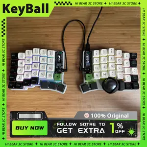 Keyball 39/44/61 Split Keyboard Kit with Trackball OLED Screen 