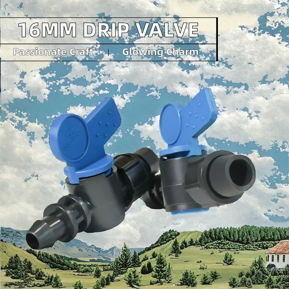 Дешевый мини-пластиковый клапан с наружной резьбой 1/2 "и 3/4" аксессуар для садоводства, полива и орошения, капельная лента/труба