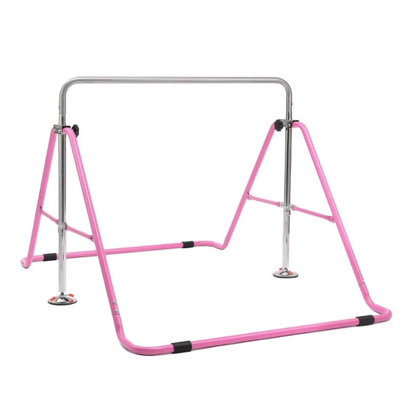 

Adjustable Height Gymnastic Horizontal Training Bar Kids Folding Monkey Bar For Daily Gymnastics Training Indoor Home Exercise