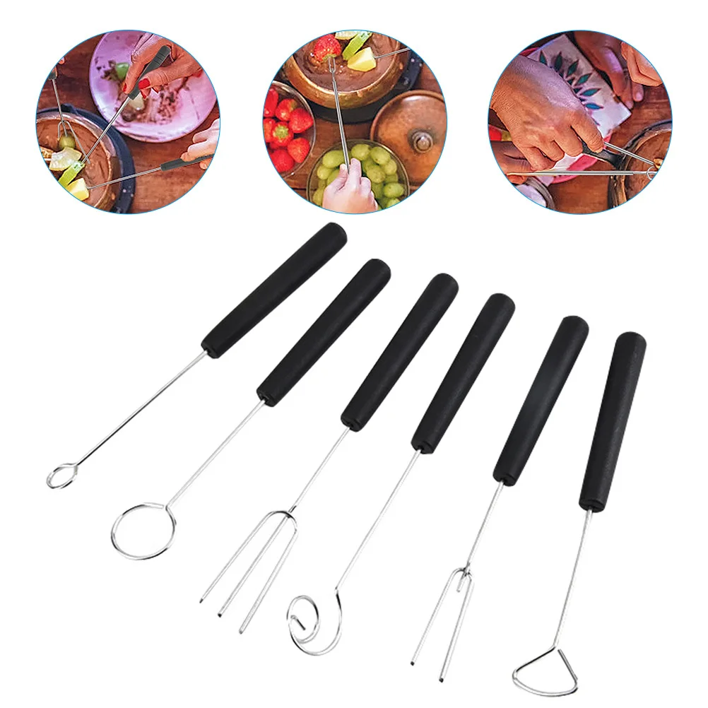 

1Set Candy Dipping Fork Stainless Steel Chocolate Tool for Decorating Desserts DIY and Party Kitchen Use Candy Dipping Tool Kit
