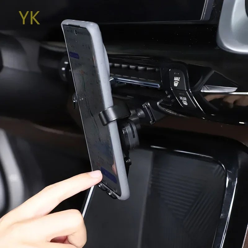

For BMW X1 IX1 U11 2023-2025 ABS Black Car Central Control Mobile Phone Holder GPS Navigation Bracket Interior Car Accessories
