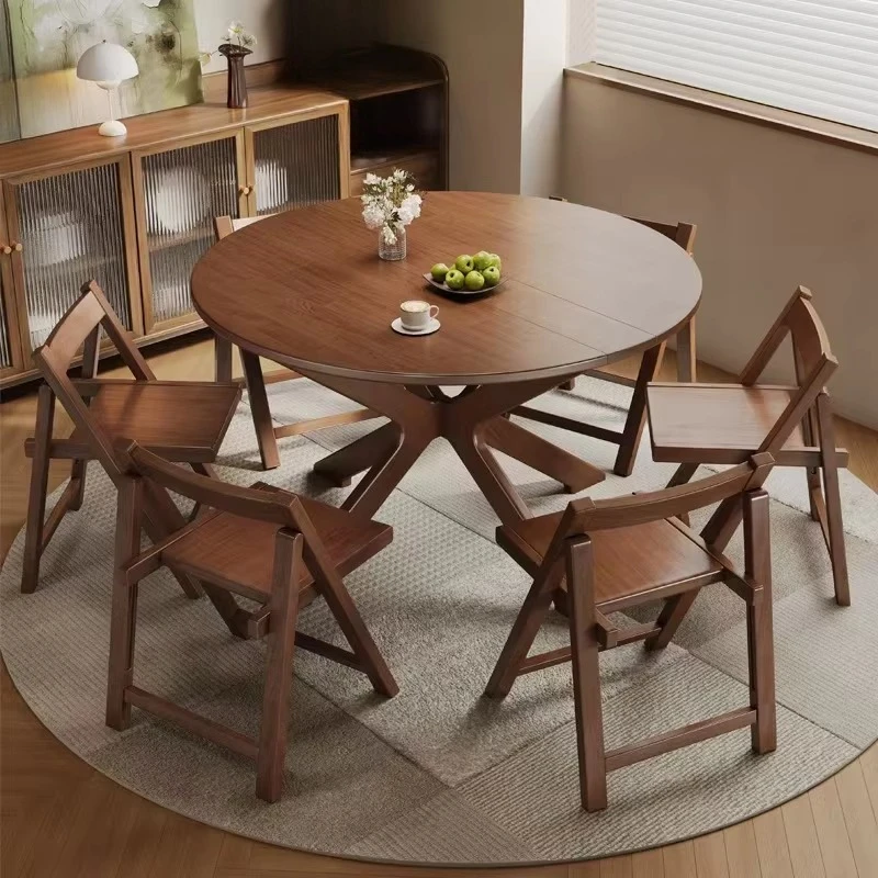 Solid wood modern folding dining table waterproof portable home hotel outdoor chair