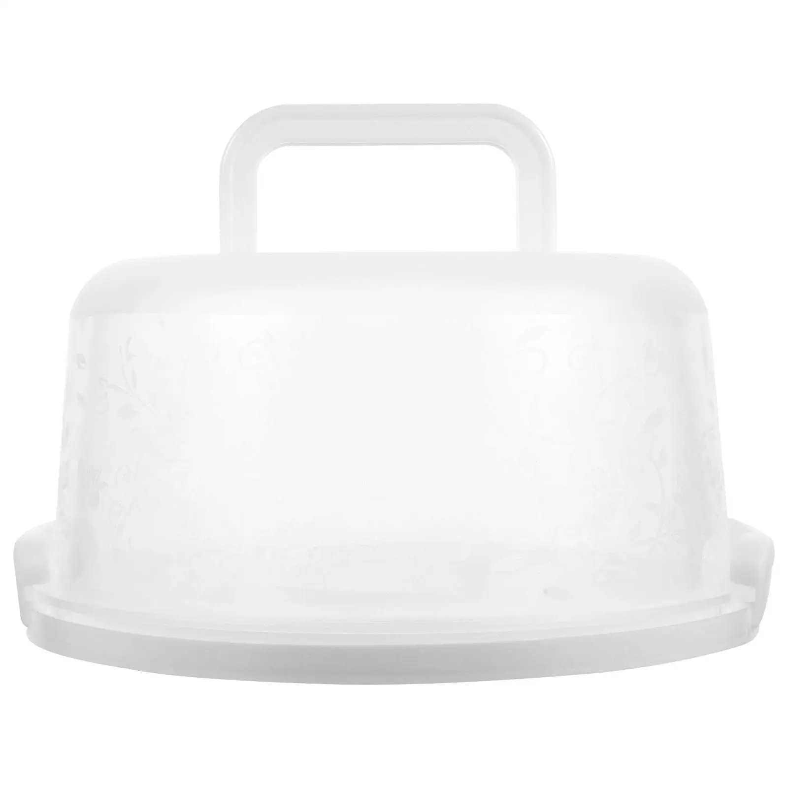 

Cake Boxes Food Grade Plastic Portable Handle Airtight Container Round Bread Loaf Storage Box Reusable Cake Dish