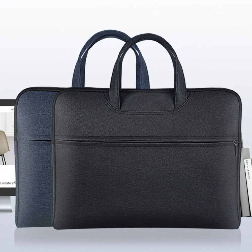 

Thickening Briefcase High Quality Canvas Waterproofing Handbag Breathable Practical Office Supplies Business