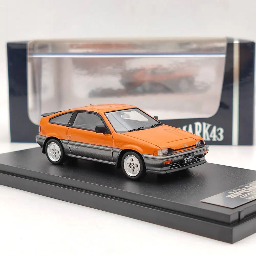 Mark43 1:43 Ballade Sports CR-X Si AS Customized Orange PM4384P Resin Model Toys Car Limited Collection