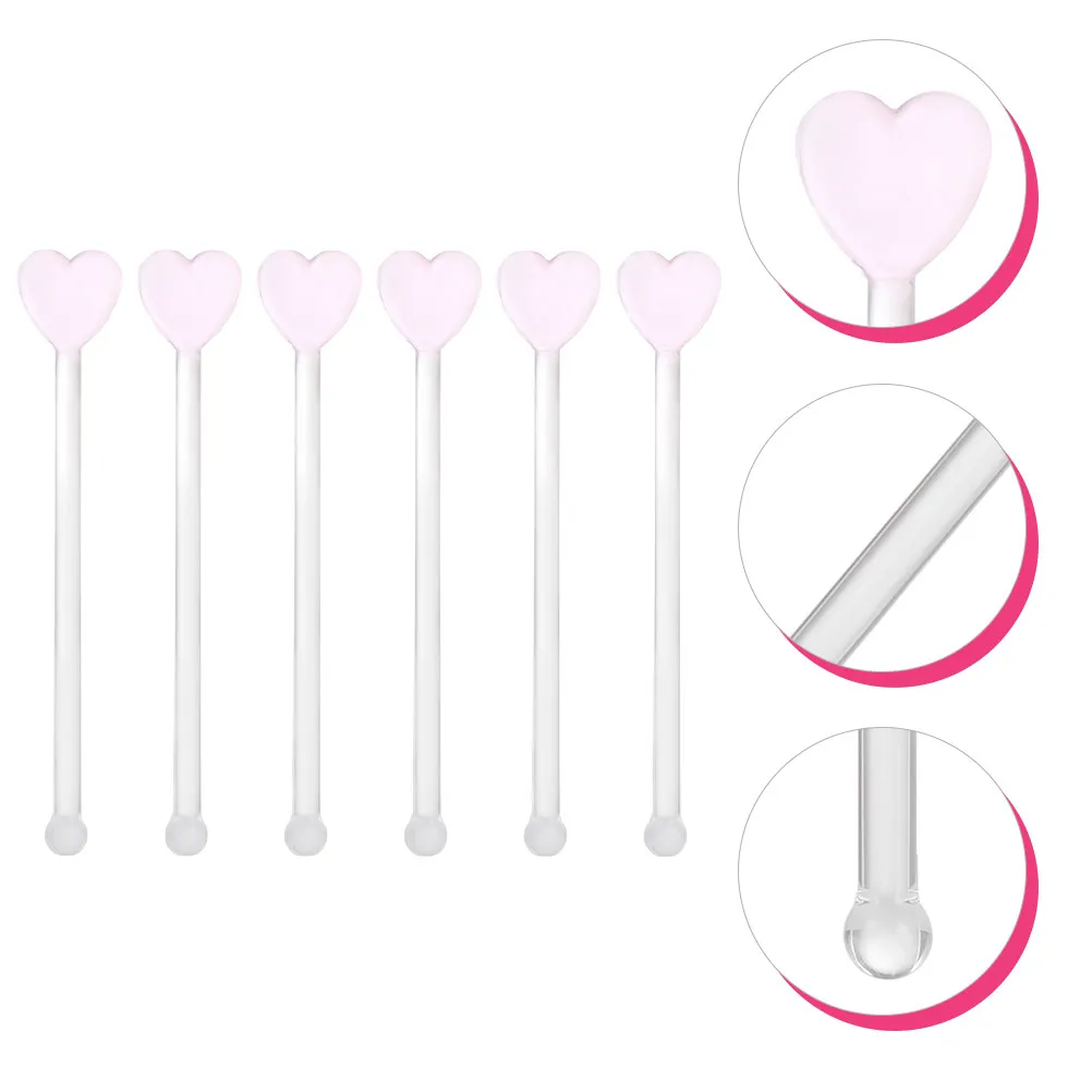 6Pcs Transparent Gl…