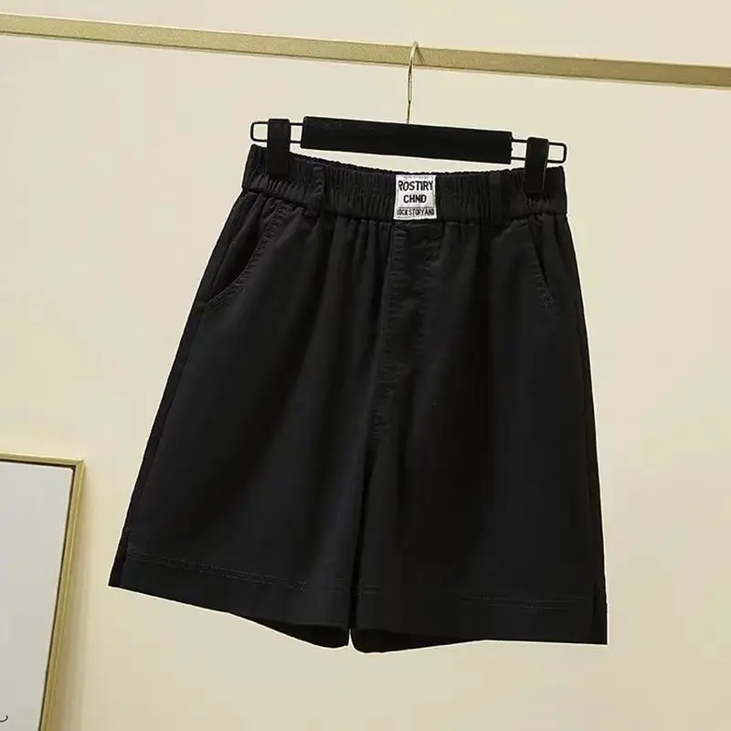 Summer New Loose Fit High Waist Shorts Women Fashion Wide Leg Slimming Casual Versatile Comfortable  Five-point Pants