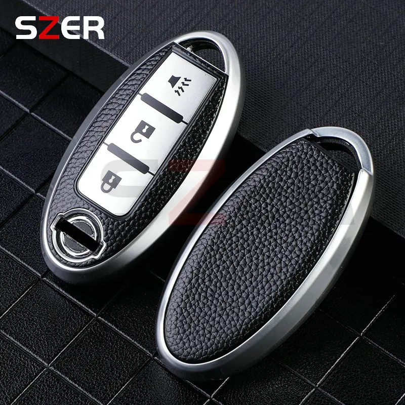 3 4 buttons Car Key Case Cover for Nissan Leaf Micra Qashqai J11 J10 X Trail T32 Versa Note Patrol Key Fob Cover Accessories