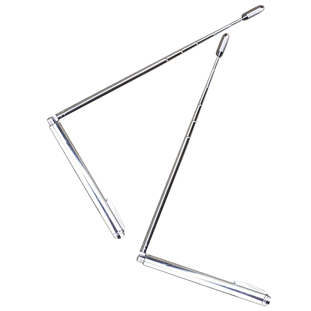 

2Pcs Stainless Steel Dowsing Rod Durable Portable Divining Rod Outdoor Water Treasure Locating Tool Divination Tools