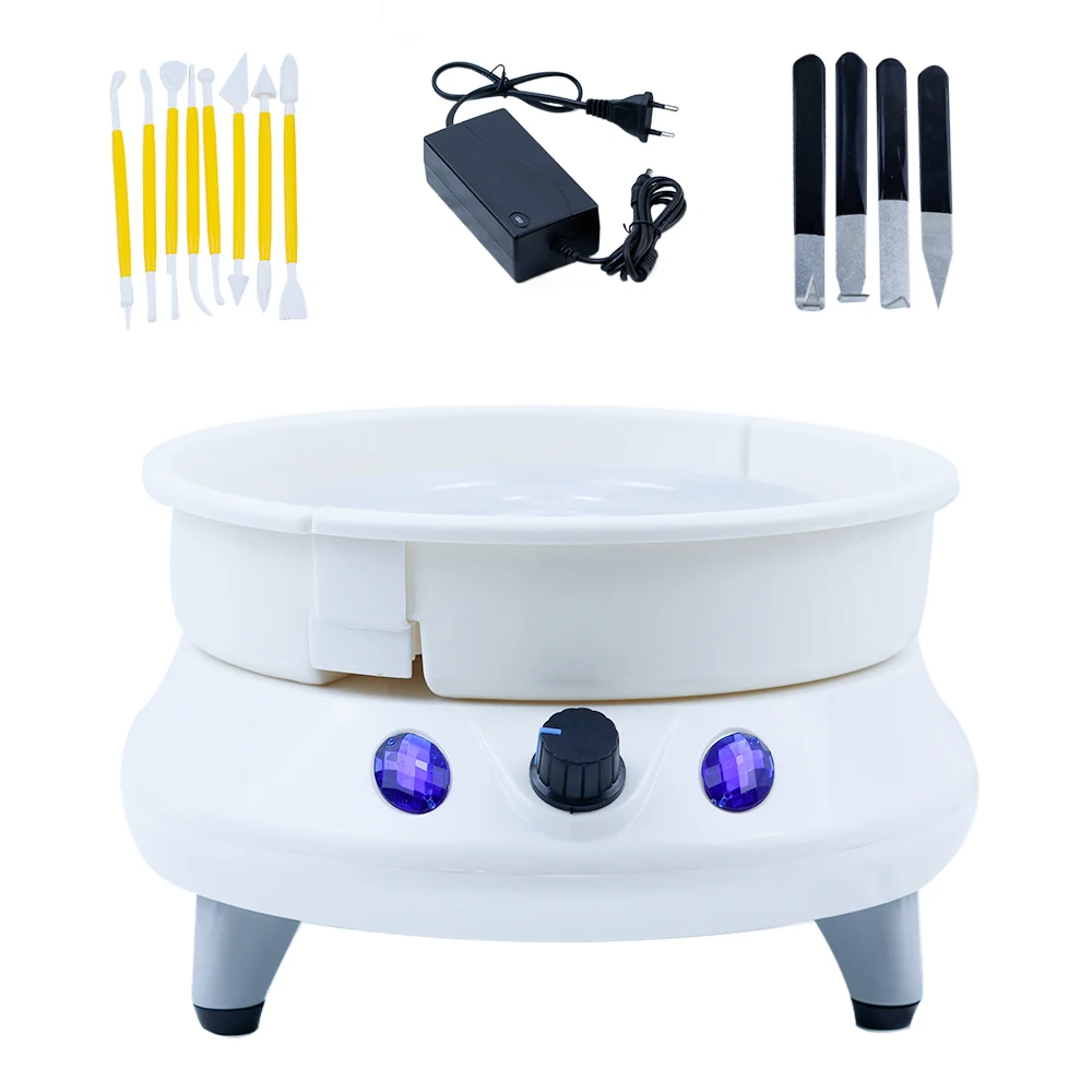 

Electric Mini Pottery Wheel 200 RPM variable speed Ceramic Round Work Pottery Wheel Machine for Pottery DIY Clay Craft