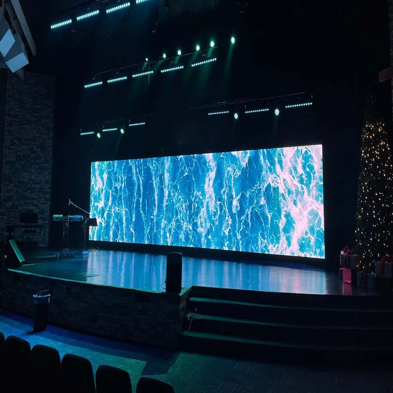 New Design Portable Indoor Outdoor P2.5 P4 Church Background Cabinet with Road Case for Rental LED Screen