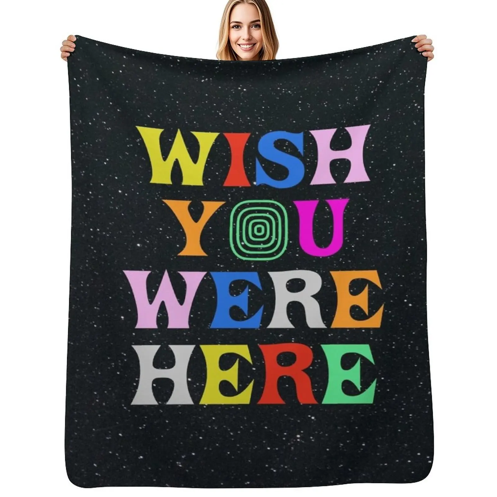 

Wish You Were Here Throw Blanket Decorative Sofa Hairy Polar Soft Beds Blankets