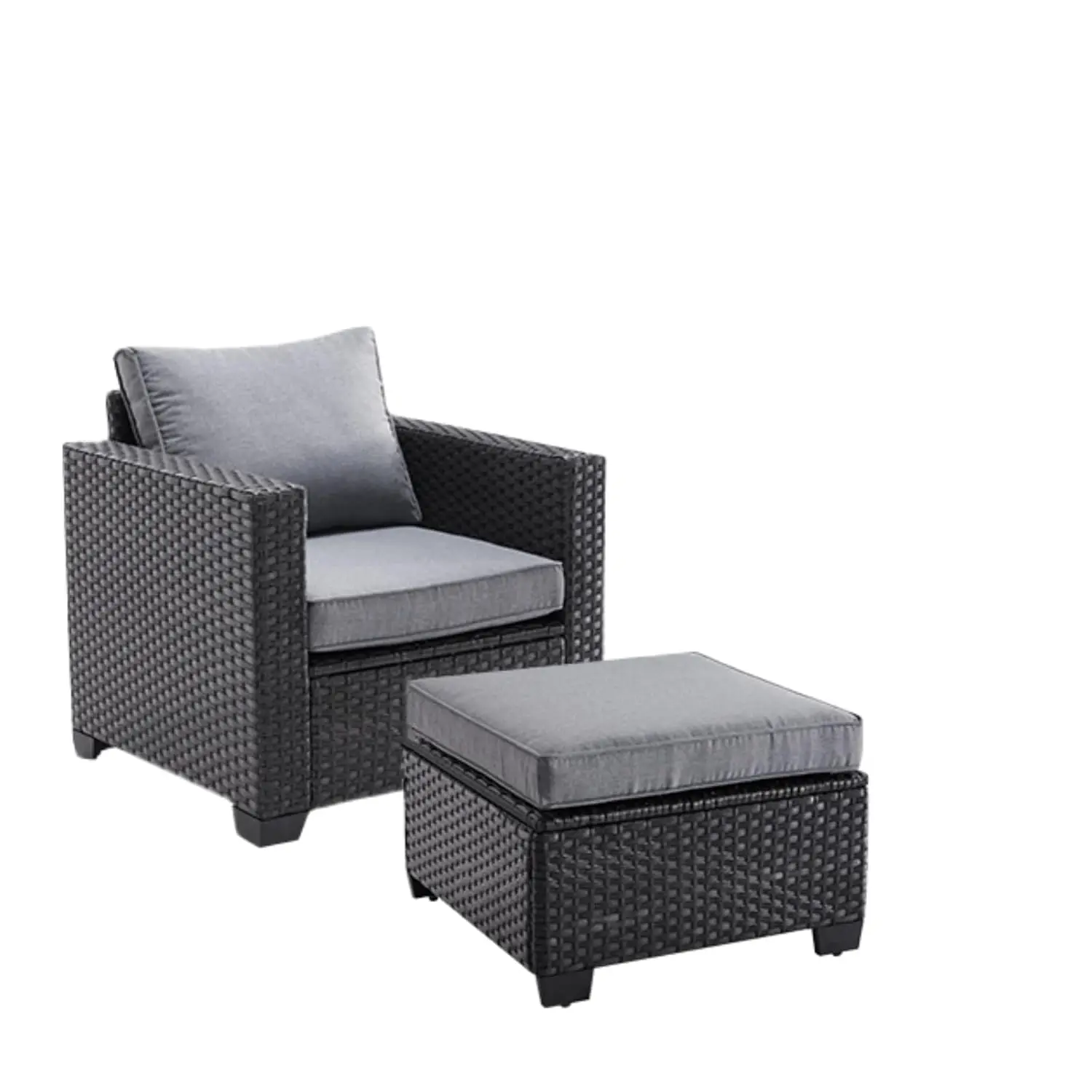 

Комплект садовой мебели: секционный диван для патио с двойным креслом и пуфом, индивидуальный заказ