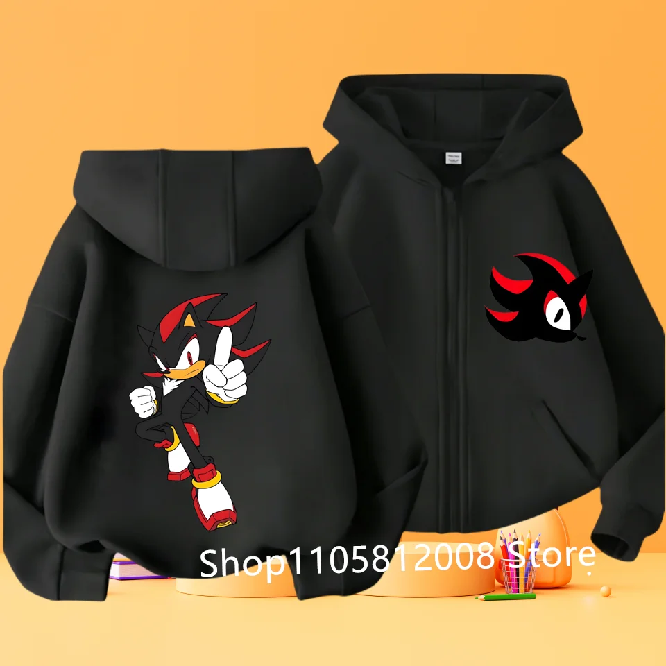2026 Unisex Child Sonic the Hedgehog Costume Hoodie Hooded Sweatshirt Blue Top for Halloween Cosplay Party Costumes