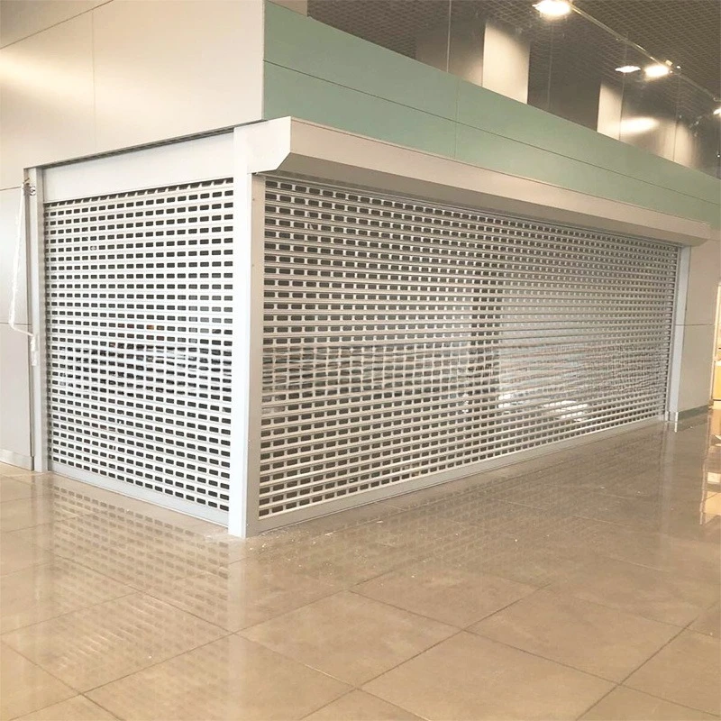 Hollow pattern aluminum alloy rolling shutter door electric rolling shutter door shop anti-theft rolling gate ventilation alumin