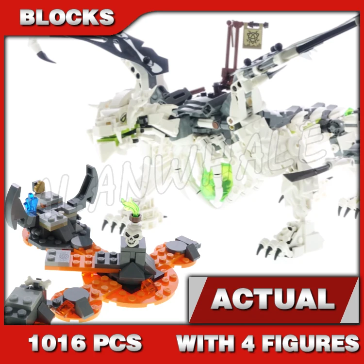 

920 деталей: Конструктор «Череп Шиноби» с подвижными конечностями, хвостами, пауками и костями, 11556, совместимый с моделями