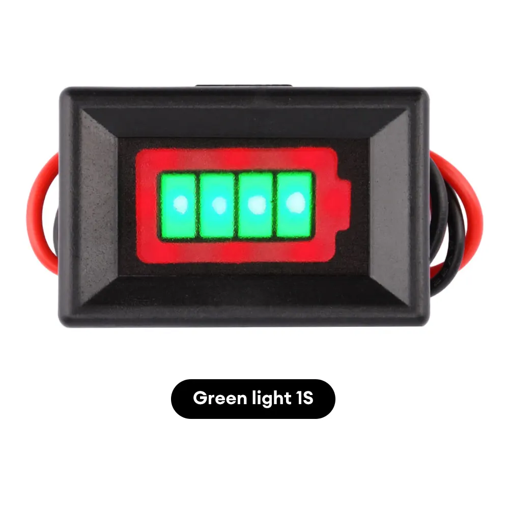 1S 2S 3S 4S Lithium Battery Level Indicator Voltmeter LED Display for Electric Vehicle Battery Power Tester