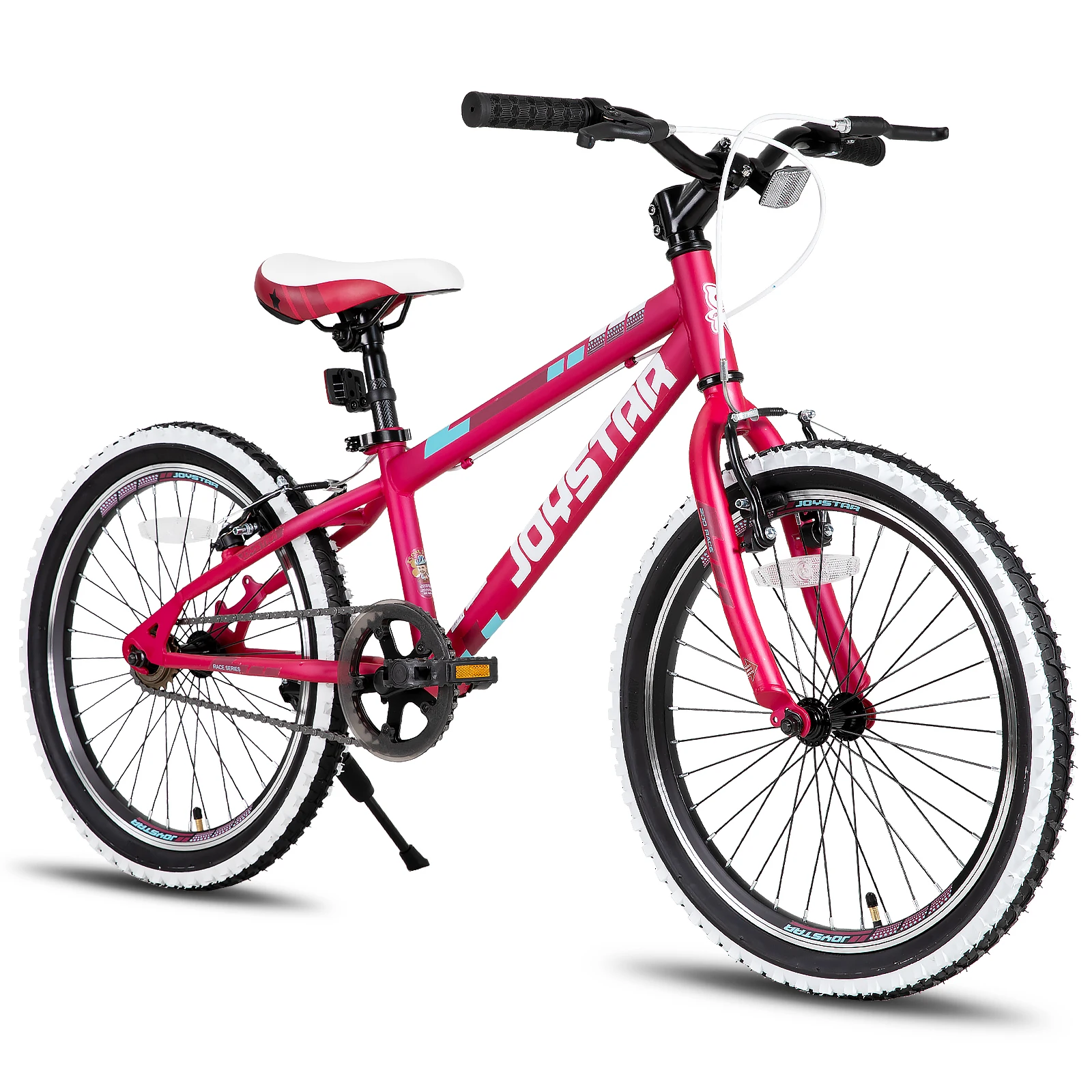 

JOYSTAR Lubbock 20 24 Inch Kids Bike for Boys & Girls Ages 7-12 Years Hardtail Mountain Bike for Kids with 1-Speed, Red