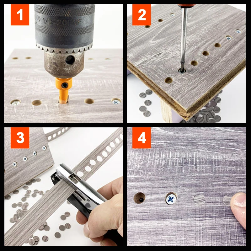 دليل حافة الفرقة الناخس ذو طيات 3/6/8/10 مللي متر ثقب بطاقة أداة ملاكمة للبلاستيك ورقة بولي كلوريد الفينيل ABS فتاحة مسمار ثقب اخفاء ذو طيات