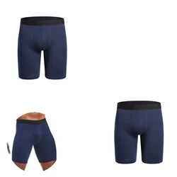 2pcs Men's Long Panties Print Boxers Ventilate Man Underwear Sexy Mens Underpants