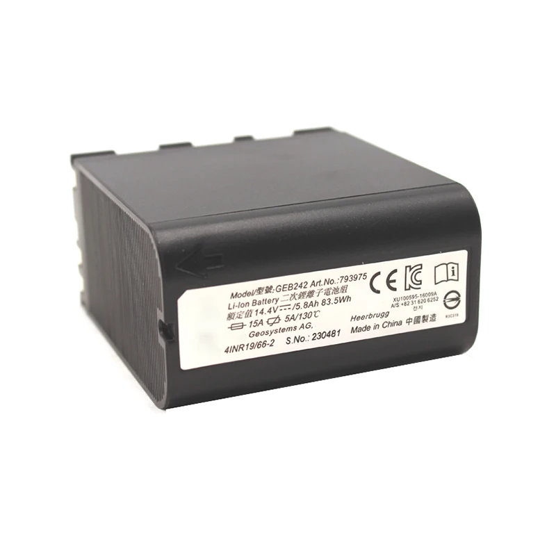 GEB242 Replacement Battery Compatible With Leic TS30 TS50 TS60 TM30 TM50 TM60 Series Survey Instrument