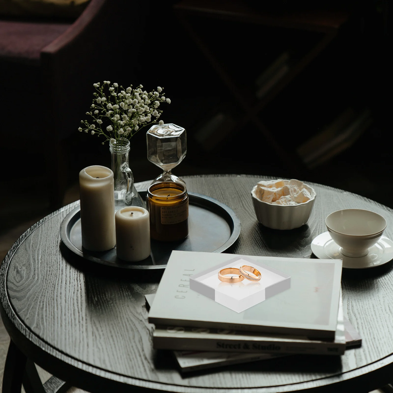 

4pcs Jewelry Blocks Transparent Acrylic Jewelry Organizer For Earrings Rings Necklaces Bracelets Display Stand Acrylic Cube