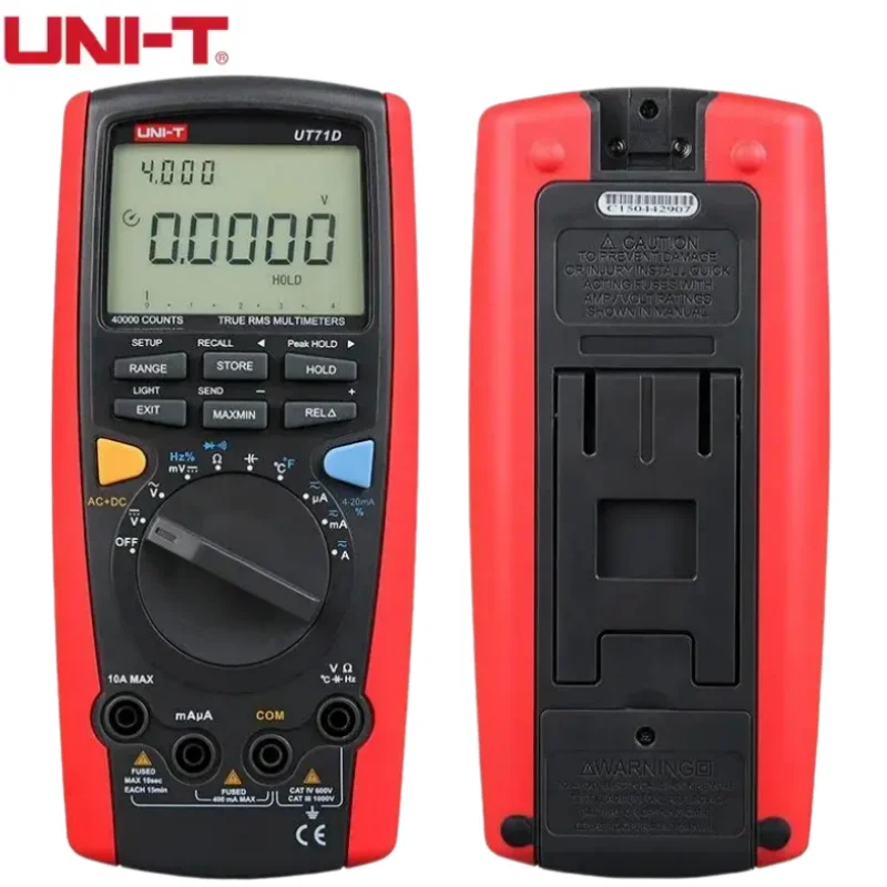 Multímetro Digital UNI-T UT71D, Medición AC+DC, Alta Precisión del 0.025%, 39999 Lecturas, Transferencia de Datos USB, para Laboratorio Industrial