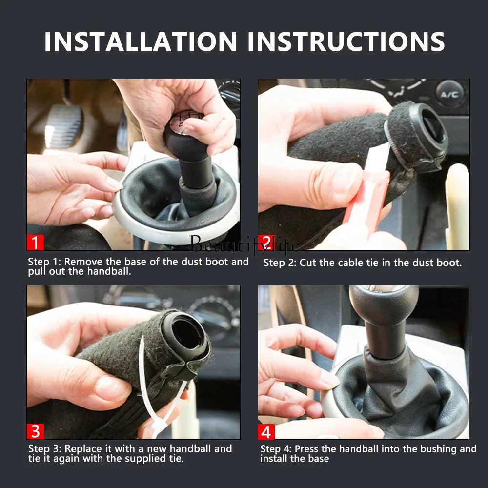 *Cross-border car modification gear head 5-speed variable speed shift wave stick head suitable for 206/207/307