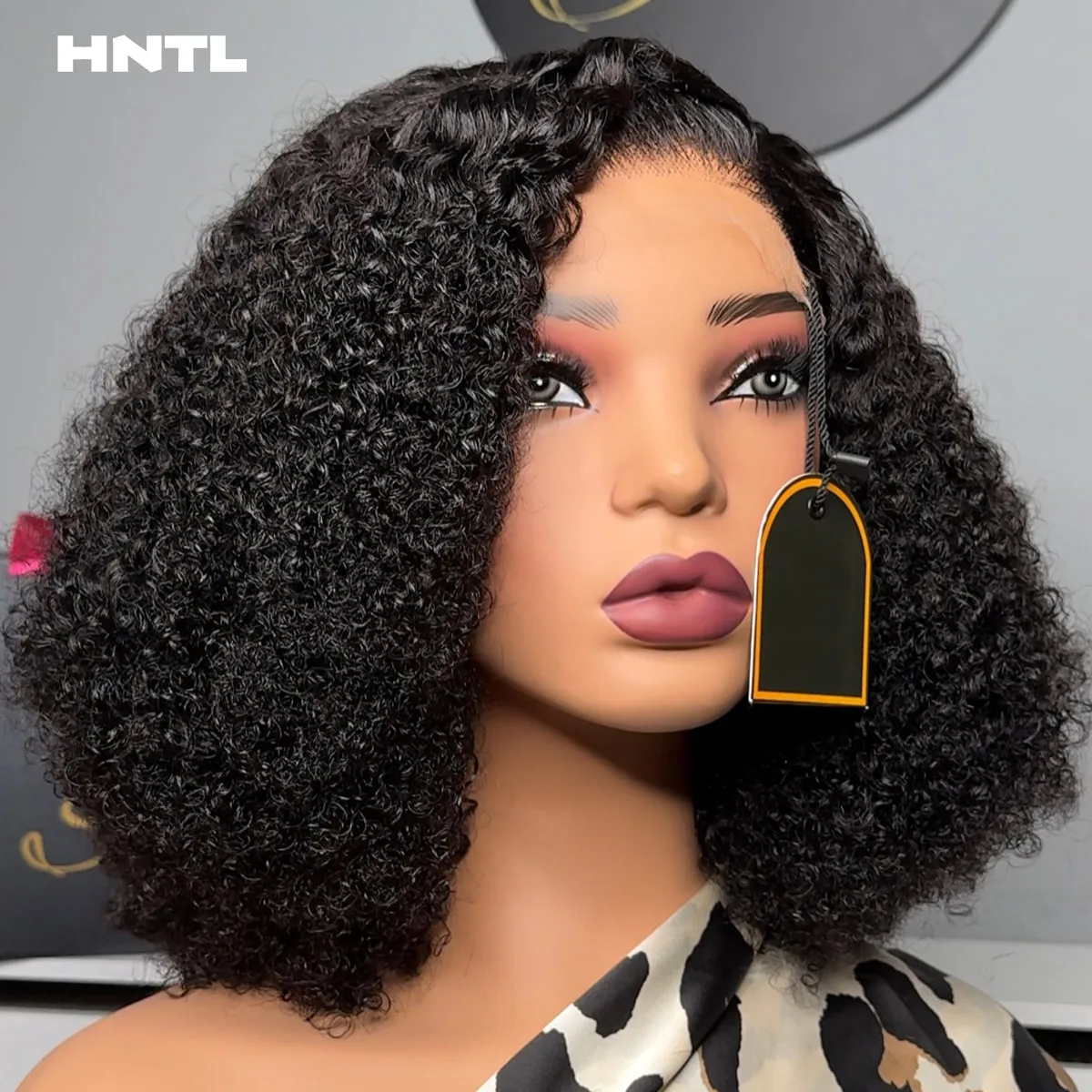 350 Density Super Double Drawn Afro Kinky 5by5 Transparent Swiss Lace Closure Wig Human Hair 13x6 13x4 Curly Wigs Wear and Go