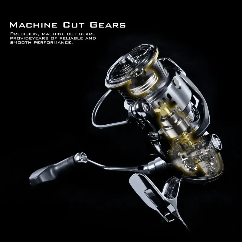 Okuma All Metal Rust Proof Smooth Bearing 5.5:1 Fishing Reel Drag System 15Kg Maximum Power Rotating Wheel Fishing Coil1000-5000